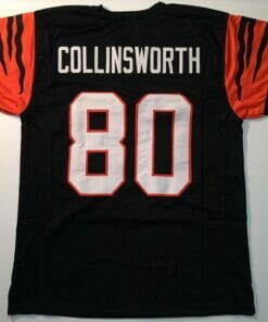 UNSIGNED CUSTOM Sewn Stitched Cris Collinsworth Black Jersey