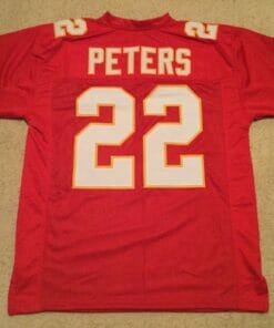 UNSIGNED CUSTOM Sewn Stitched Marcus Peters Red Jersey