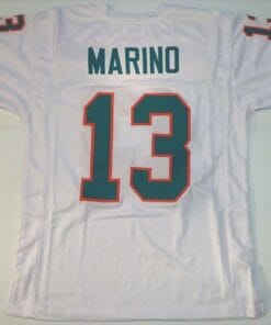 UNSIGNED CUSTOM Sewn Stitched Dan Marino White Jersey