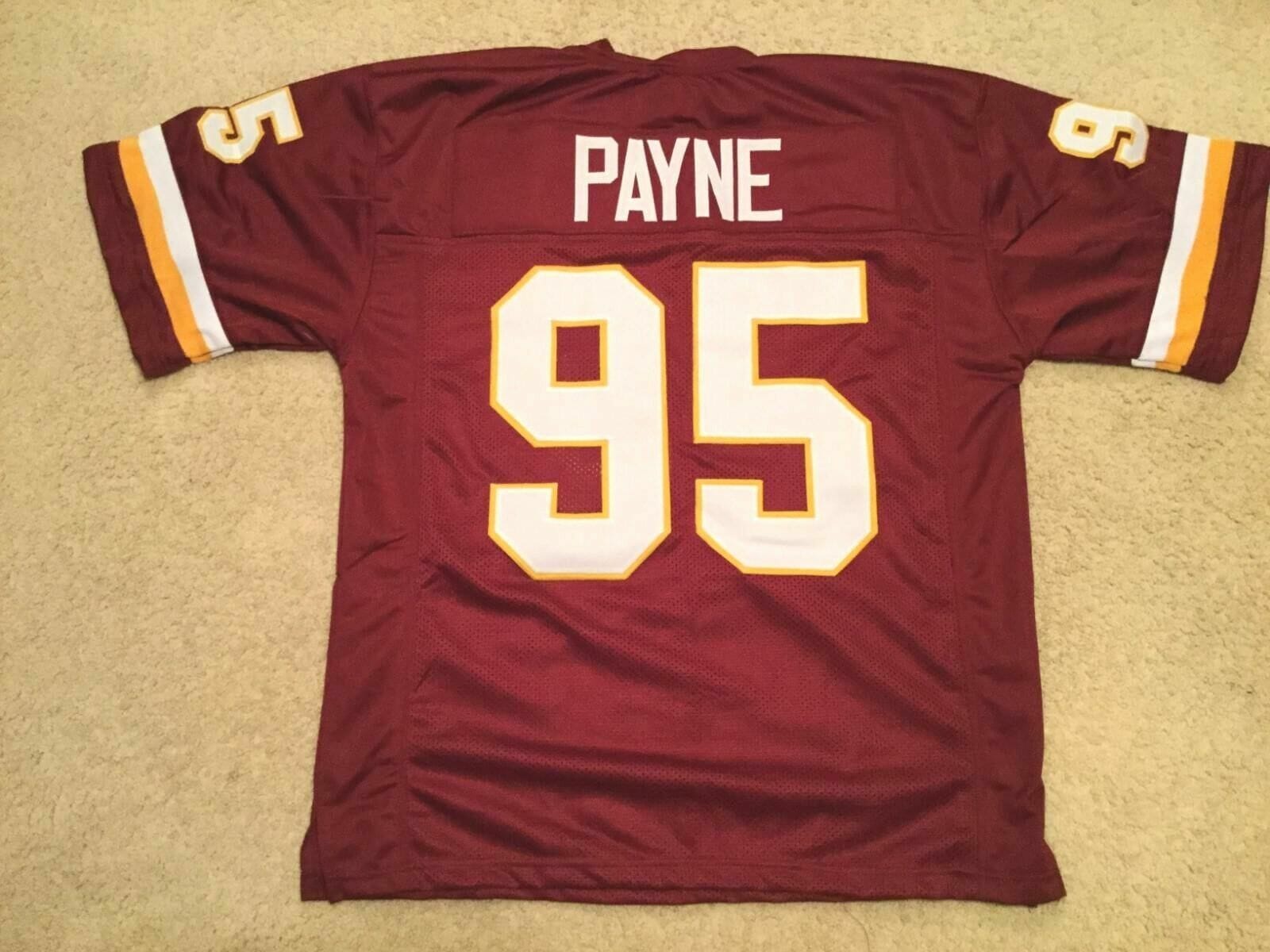 UNSIGNED CUSTOM Sewn Stitched Daron Payne Burgundy Jersey 1 UNSIGNED CUSTOM Sewn Stitched Daron Payne Burgundy Jersey
