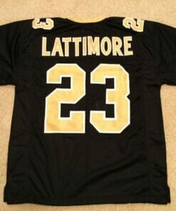 UNSIGNED CUSTOM Sewn Stitched Marshon Lattimore Black Jersey