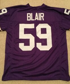 UNSIGNED CUSTOM Sewn Stitched Matt Blair Purple Jersey