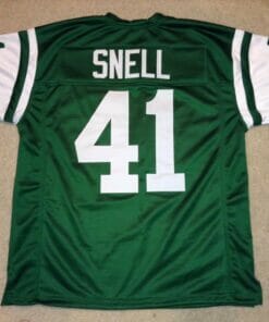 UNSIGNED CUSTOM Sewn Stitched Matt Snell Green Jersey