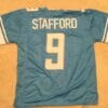 UNSIGNED CUSTOM Sewn Stitched Matthew Stafford Blue Jersey