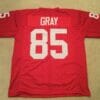 UNSIGNED CUSTOM Sewn Stitched Mel Gray Red Jersey 6 UNSIGNED CUSTOM Sewn Stitched Mel Gray Red Jersey