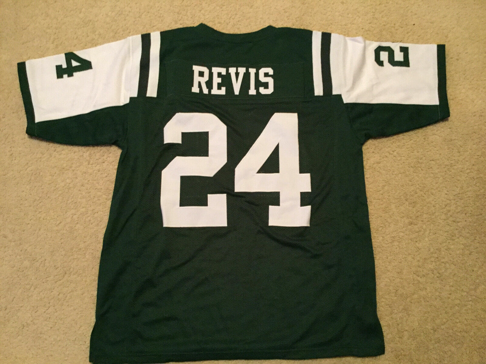 UNSIGNED CUSTOM Sewn Stitched Darrelle Revis Green Jersey 1 UNSIGNED CUSTOM Sewn Stitched Darrelle Revis Green Jersey