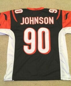 UNSIGNED CUSTOM Sewn Stitched Michael Johnson Black Jersey