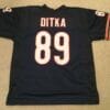 UNSIGNED CUSTOM Sewn Stitched Mike Ditka Blue Jersey