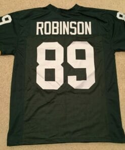UNSIGNED CUSTOM Sewn Stitched Dave Robinson Green Jersey
