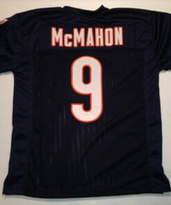 UNSIGNED CUSTOM Sewn Stitched Jim McMahon Blue Jersey