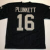 UNSIGNED CUSTOM Sewn Stitched Jim Plunkett Black Jersey