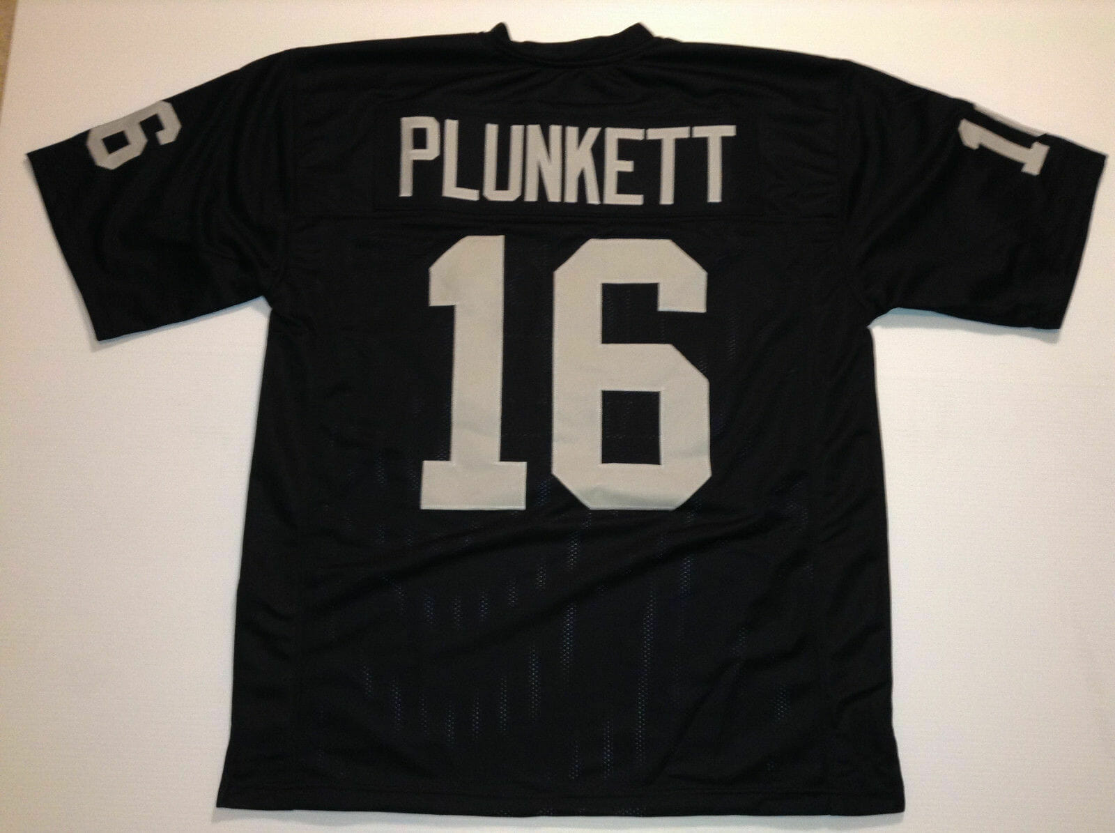 UNSIGNED CUSTOM Sewn Stitched Jim Plunkett Black Jersey 1 UNSIGNED CUSTOM Sewn Stitched Jim Plunkett Black Jersey