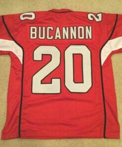 UNSIGNED CUSTOM Sewn Stitched Deone Bucannon Red Jersey
