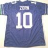 UNSIGNED CUSTOM Sewn Stitched Jim Zorn Blue Jersey