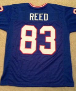 UNSIGNED CUSTOM Sewn Stitched Andre Reed Blue Jersey