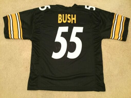 UNSIGNED CUSTOM Sewn Stitched Devin Bush Black Jersey