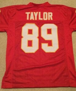 UNSIGNED CUSTOM Sewn Stitched Otis Taylor Red Jersey
