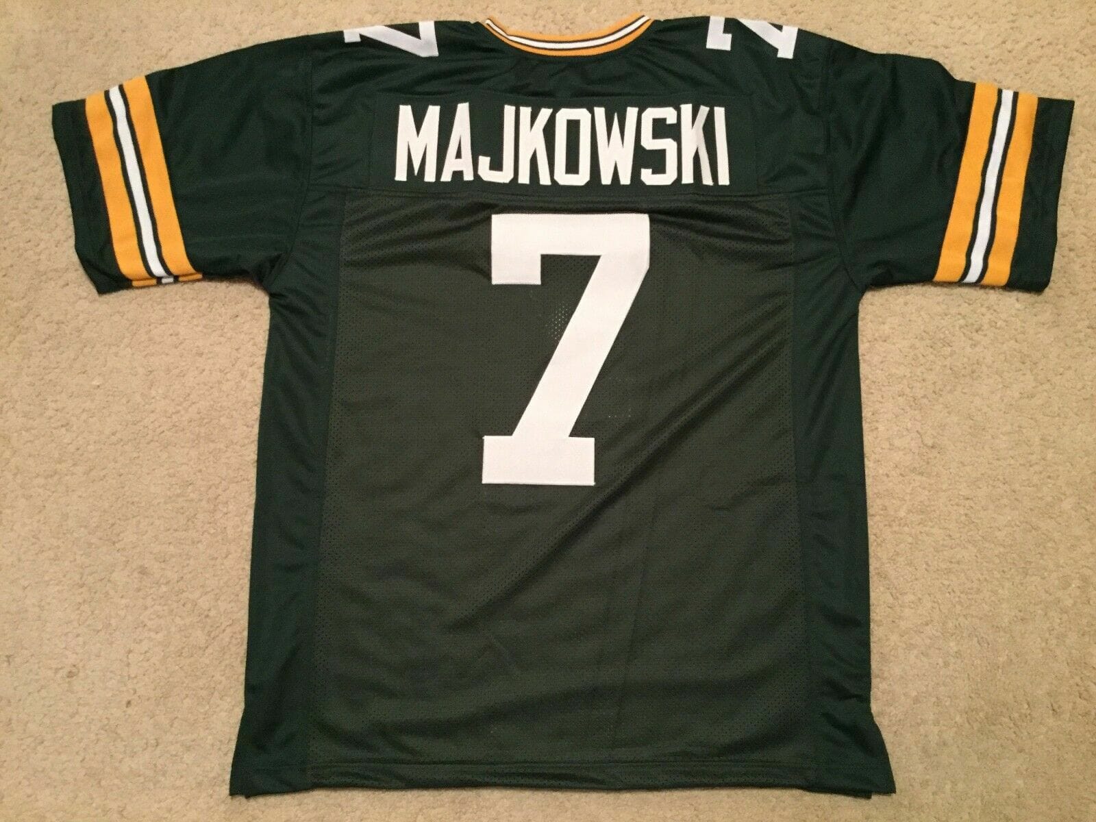 UNSIGNED CUSTOM Sewn Stitched Don Majkowski Green Jersey 1 UNSIGNED CUSTOM Sewn Stitched Don Majkowski Green Jersey