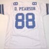 UNSIGNED CUSTOM Sewn Stitched Drew Pearson White Jersey