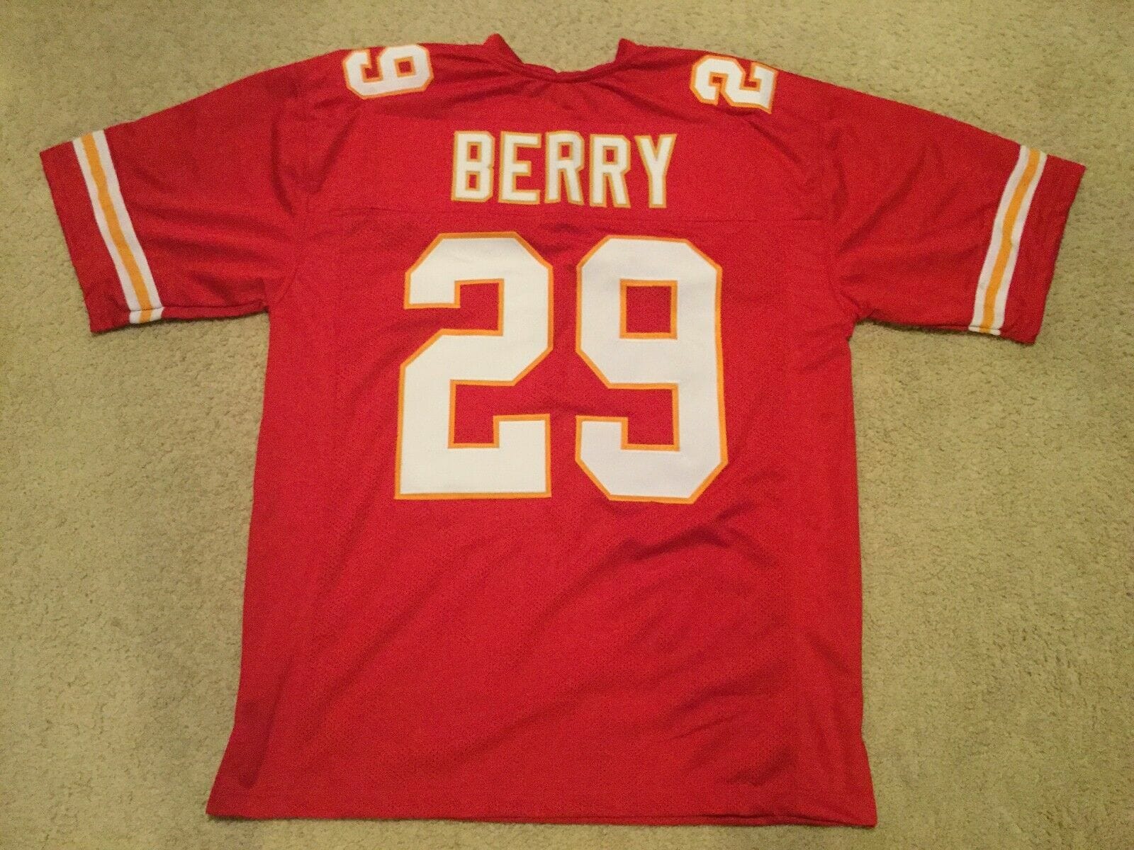 UNSIGNED CUSTOM Sewn Stitched Eric Berry Red Jersey 1 UNSIGNED CUSTOM Sewn Stitched Eric Berry Red Jersey