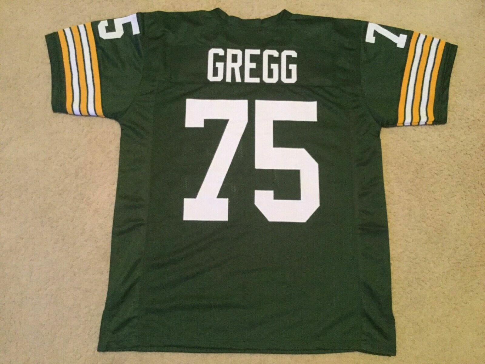 UNSIGNED CUSTOM Sewn Stitched Forrest Gregg Green Jersey 1 UNSIGNED CUSTOM Sewn Stitched Forrest Gregg Green Jersey