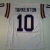 UNSIGNED CUSTOM Sewn Stitched Fran Tarkenton White Jersey