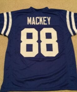 UNSIGNED CUSTOM Sewn Stitched John Mackey Blue Jersey