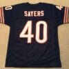 UNSIGNED CUSTOM Sewn Stitched Gale Sayers Blue Jersey