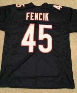 UNSIGNED CUSTOM Sewn Stitched Gary Fencik Blue Jersey