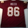 UNSIGNED CUSTOM Sewn Stitched Jordan Reed Burgundy Jersey
