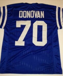 UNSIGNED CUSTOM Sewn Stitched Art Donovan Blue Jersey