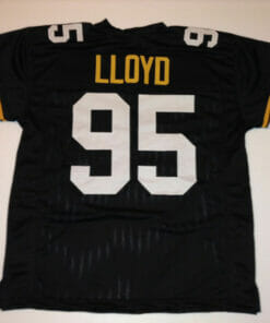 UNSIGNED CUSTOM Sewn Stitched Greg Lloyd Black Jersey
