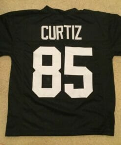 UNSIGNED CUSTOM Sewn Stitched Issac Curtis ERROR Black Jersey