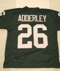 UNSIGNED CUSTOM Sewn Stitched Herb Adderley Green Jersey