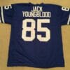 UNSIGNED CUSTOM Sewn Stitched Jack Youngblood Retro Blue Jersey