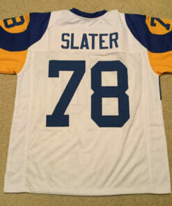 UNSIGNED CUSTOM Sewn Stitched Jackie Slater White Jersey