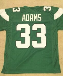 UNSIGNED CUSTOM Sewn Stitched Jamal Adams Green Jersey