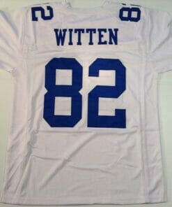 UNSIGNED CUSTOM Sewn Stitched Jason Witten White Jersey