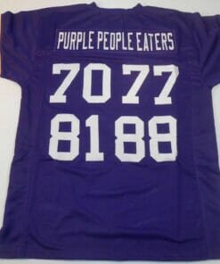 UNSIGNED CUSTOM Sewn Stitched Purple People Eaters Purple Jersey
