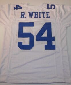 UNSIGNED CUSTOM Sewn Stitched Randy White White Jersey
