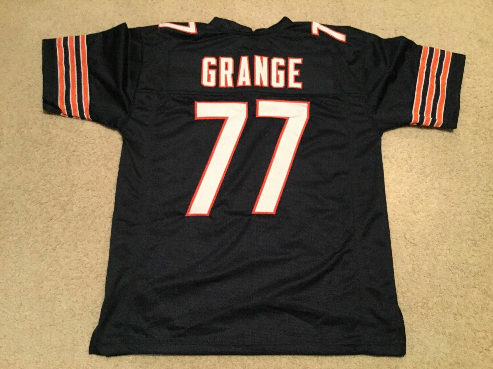 UNSIGNED CUSTOM Sewn Stitched Red Grange Blue Jersey 1 UNSIGNED CUSTOM Sewn Stitched Red Grange Blue Jersey