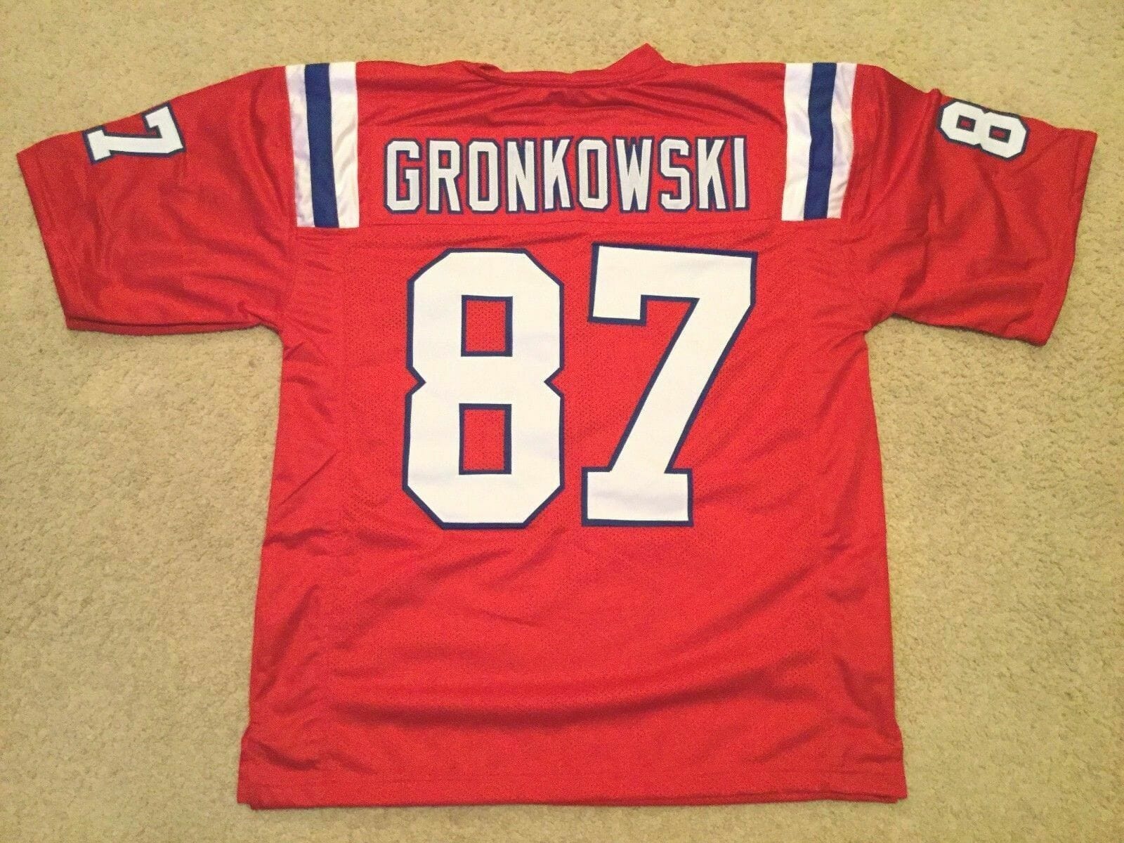 UNSIGNED CUSTOM Sewn Stitched Rob Gronkowski Red Jersey 1 UNSIGNED CUSTOM Sewn Stitched Rob Gronkowski Red Jersey