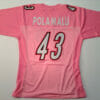 Troy Polamalu UNSIGNED CUSTOM Pink Jersey