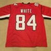 UNSIGNED CUSTOM Sewn Stitched Roddy White Red Black Jersey