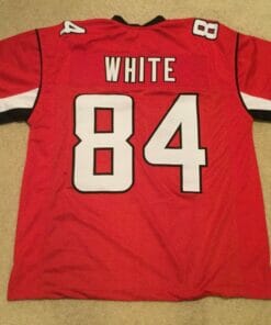 UNSIGNED CUSTOM Sewn Stitched Roddy White Red Black Jersey