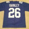 UNSIGNED CUSTOM Sewn Stitched Saquon Barkley Blue Jersey 7 UNSIGNED CUSTOM Sewn Stitched Saquon Barkley Blue Jersey