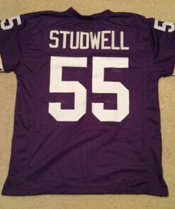 UNSIGNED CUSTOM Sewn Stitched Scott Studwell Purple Jersey