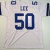 UNSIGNED CUSTOM Sewn Stitched Sean Lee White Jersey 6 UNSIGNED CUSTOM Sewn Stitched Sean Lee White Jersey