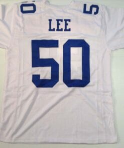 UNSIGNED CUSTOM Sewn Stitched Sean Lee White Jersey