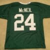 UNSIGNED CUSTOM Sewn Stitche Freeman McNeil Stained Green Jersey 7 UNSIGNED CUSTOM Sewn Stitche Freeman McNeil Stained Green Jersey
